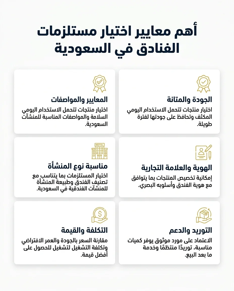 مستلزمات الفنادق في السعودية